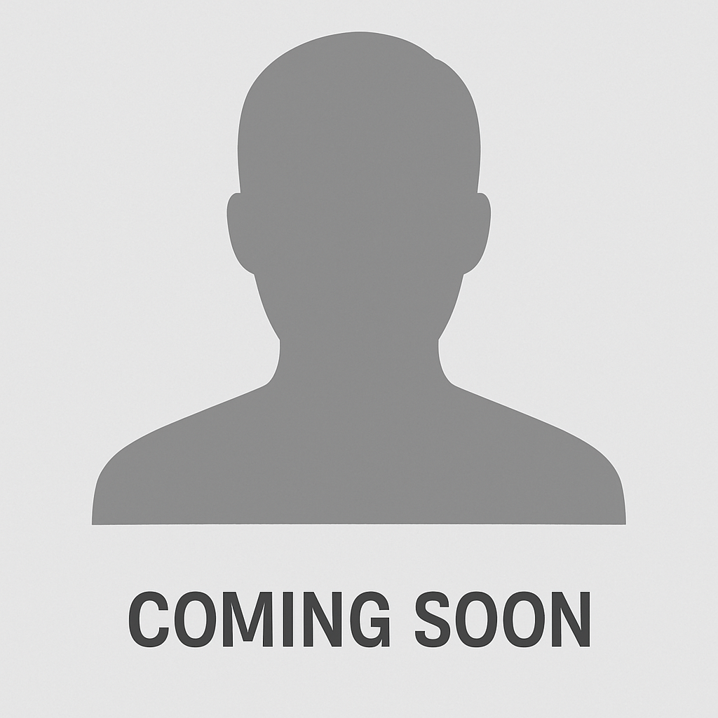 Coming soon headshot placeholder with a light grey backgorund