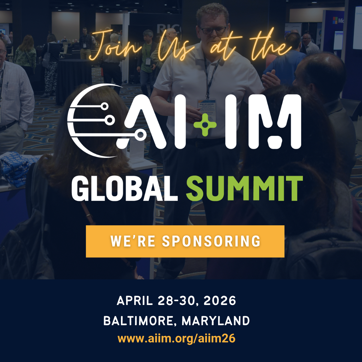 Join me at the AI+IM Global Summit in Baltimore, MD.